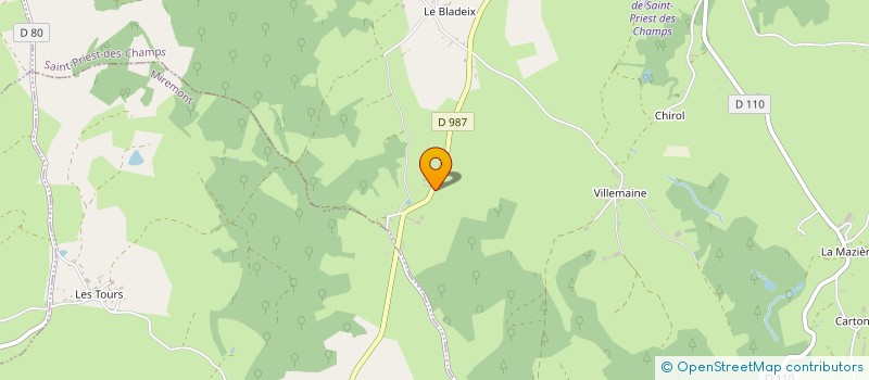 localisation de l'entreprise MONSIEUR BERNARD BOUCHET  SAINT-PRIEST-DES-CHAMPS