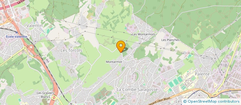 localisation de l'entreprise MONSIEUR BERNARD BOUDOT  BESANCON
