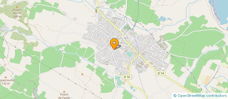 localisation de l'entreprise MONSIEUR BERNARD BOUISSIERE  CAZOULS-LES-BEZIERS