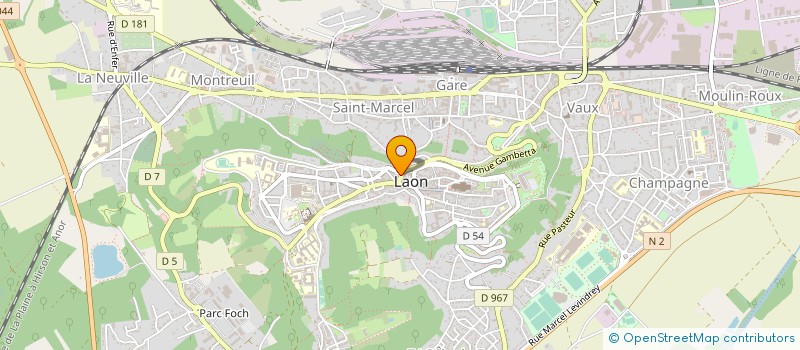 localisation de l'entreprise MONSIEUR BERNARD BOULAY à LAON