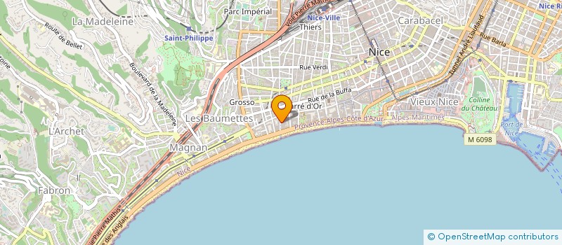 localisation de l'entreprise MONSIEUR BERNARD BOURBON à NICE