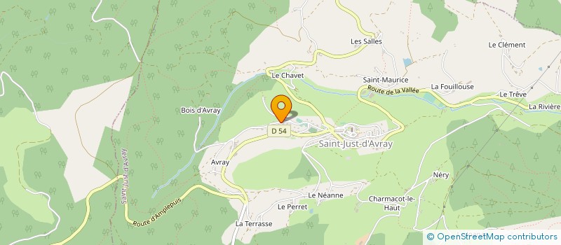 localisation de l'entreprise MONSIEUR BERNARD BOURBON à SAINT-JUST-D'AVRAY