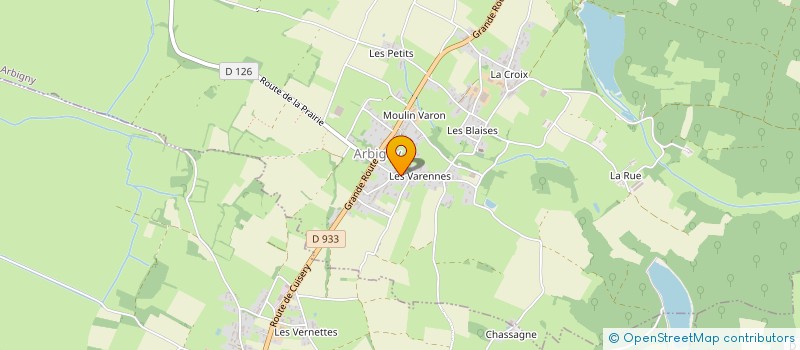 localisation de l'entreprise MONSIEUR BERNARD BOURCIER à ARBIGNY