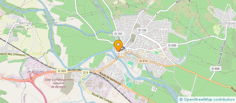 localisation de l'entreprise MONSIEUR BERNARD BOURDEL  LAURE-MINERVOIS