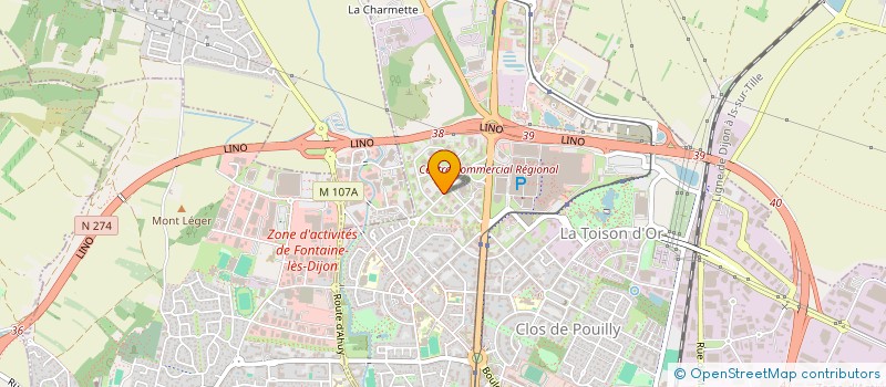 localisation de l'entreprise MONSIEUR BERNARD BOURDIN à DIJON