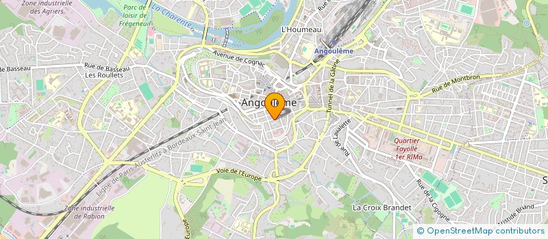 localisation de l'entreprise MONSIEUR BERNARD BOURDIN à ANGOULEME
