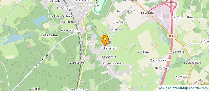 localisation de l'entreprise MONSIEUR BERNARD BOURG  ECOMMOY