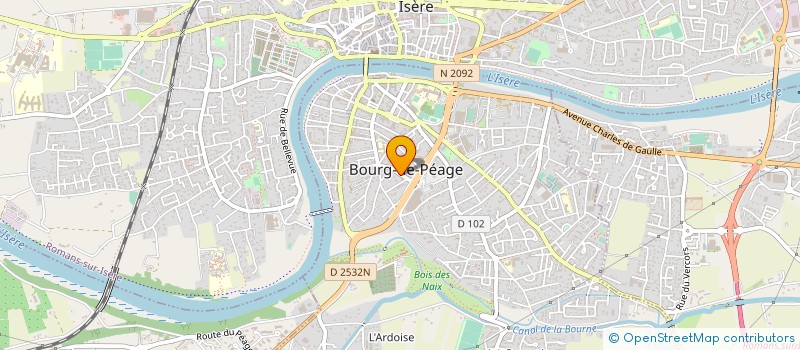 localisation de l'entreprise MONSIEUR BERNARD BOURGAT  BOURG-DE-PEAGE