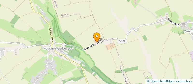 localisation de l'entreprise MONSIEUR BERNARD BOURGOIS  ACQUIN-WESTBECOURT