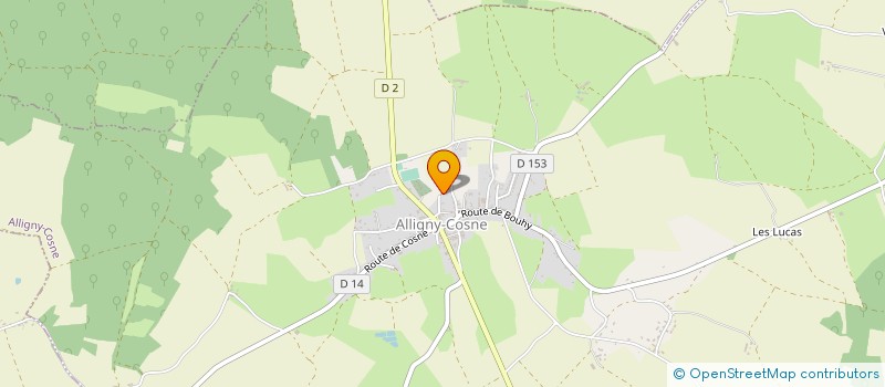 localisation de l'entreprise MONSIEUR BERNARD BOURIACHE à ALLIGNY-COSNE