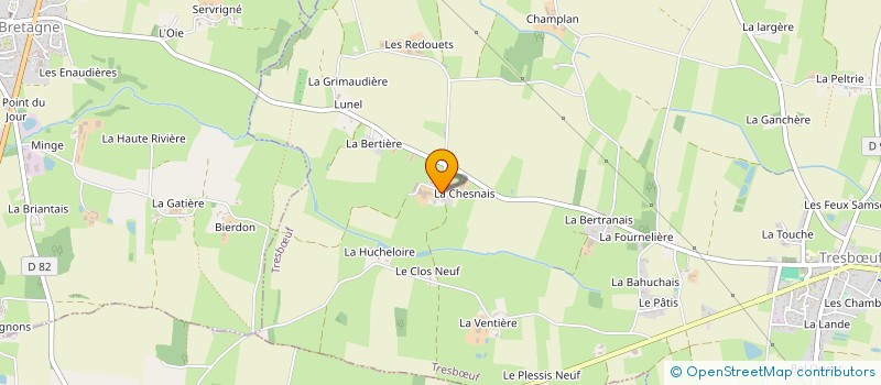 localisation de l'entreprise MONSIEUR BERNARD BOURNICHE  TRESBUF