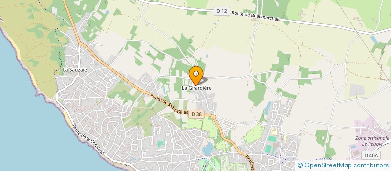 localisation de l'entreprise MONSIEUR BERNARD BOURON  BRETIGNOLLES-SUR-MER