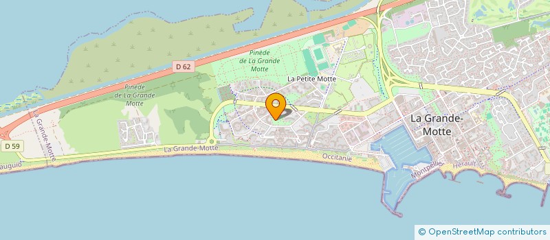 localisation de l'entreprise MONSIEUR BERNARD BOUSQUET  LA GRANDE-MOTTE