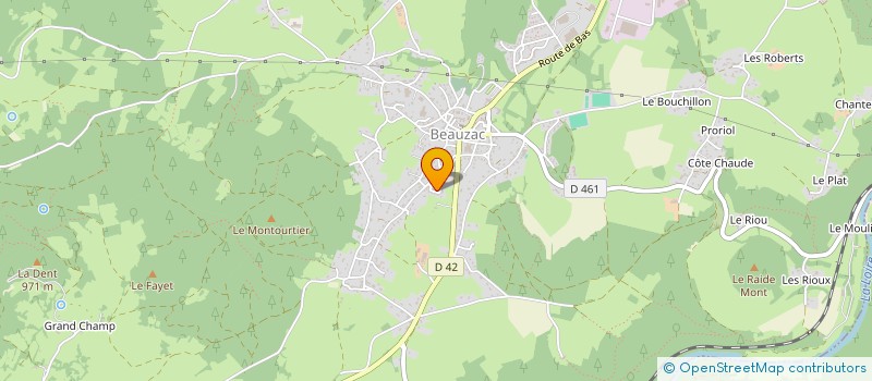 localisation de l'entreprise MONSIEUR BERNARD BOUSQUEYNAUD  BEAUZAC