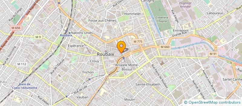 localisation de l'entreprise MONSIEUR BERNARD BOUSSEMART à ROUBAIX