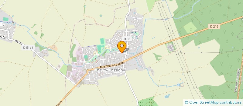 localisation de l'entreprise MONSIEUR BERNARD BOUTEILLIER  CHEVRY-COSSIGNY