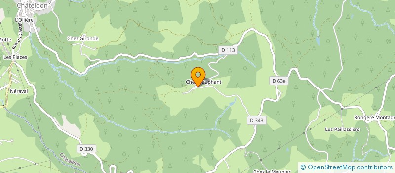 localisation de l'entreprise MONSIEUR BERNARD BOUTERIGE  CHATELDON