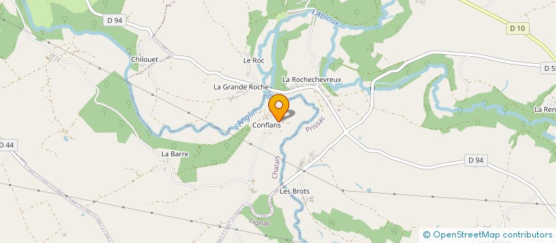 localisation de l'entreprise MONSIEUR BERNARD BOUTET à CHALAIS