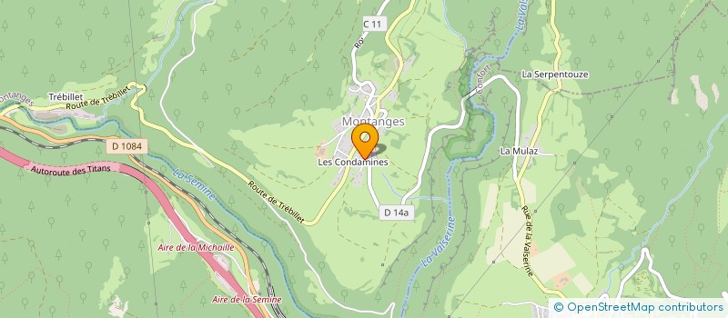 localisation de l'entreprise MONSIEUR BERNARD BOUVEROT  MONTANGES