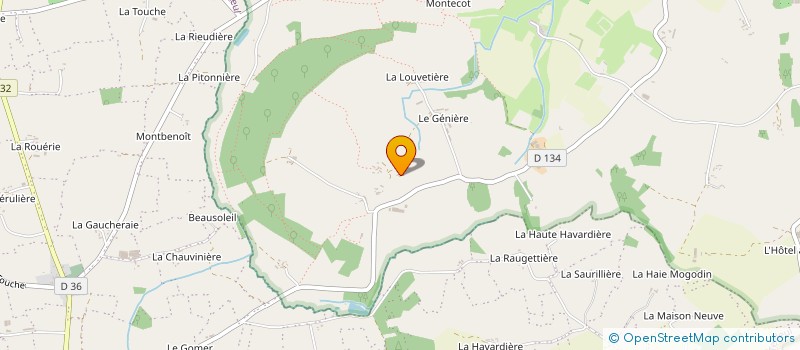 localisation de l'entreprise MONSIEUR BERNARD BOUVET  SAINT-CYR-DU-BAILLEUL