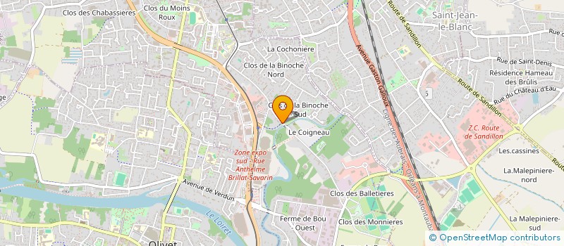 localisation de l'entreprise MONSIEUR BERNARD BOUVIER à ORLEANS