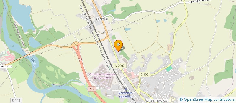 localisation de l'entreprise MONSIEUR BERNARD BOUVIER  VARENNES-SUR-ALLIER