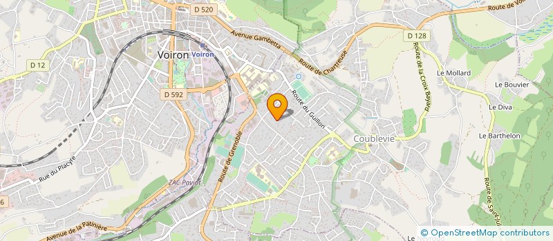 localisation de l'entreprise MONSIEUR BERNARD BOUVIER  COUBLEVIE