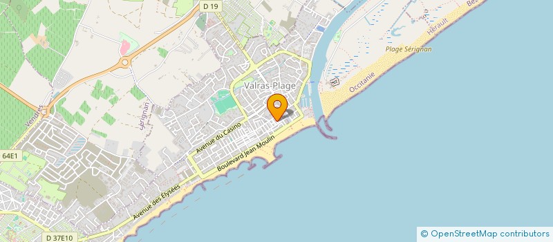 localisation de l'entreprise MONSIEUR BERNARD BOUZA  VALRAS-PLAGE