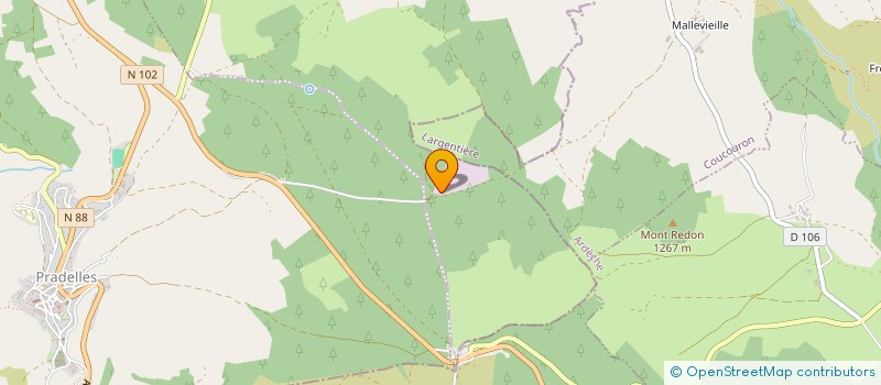 localisation de l'entreprise MONSIEUR BERNARD BOYER  PRADELLES