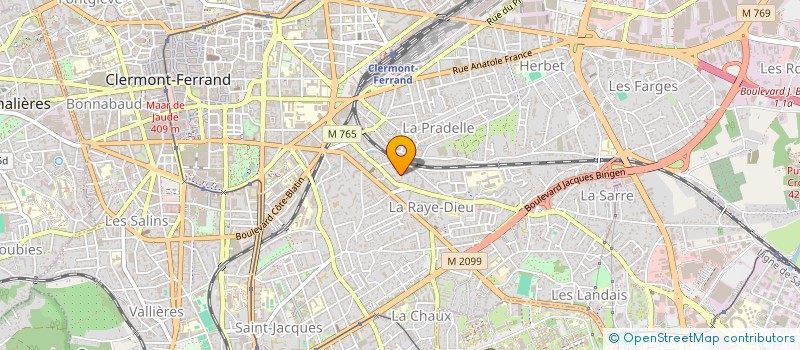 localisation de l'entreprise MONSIEUR BERNARD BOYER  CLERMONT-FERRAND