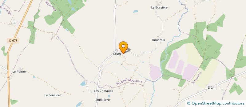 localisation de l'entreprise MONSIEUR BERNARD BRAC à VERNEUIL-MOUSTIERS