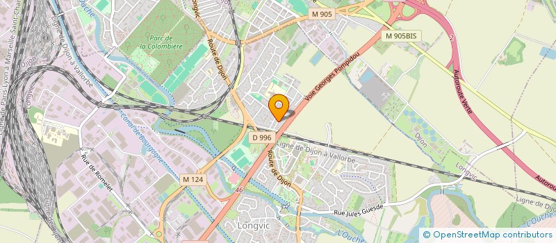 localisation de l'entreprise MONSIEUR BERNARD BRANCHET  LONGVIC