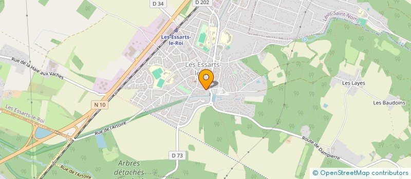localisation de l'entreprise MONSIEUR BERNARD BRANGER à LES ESSARTS-LE-ROI