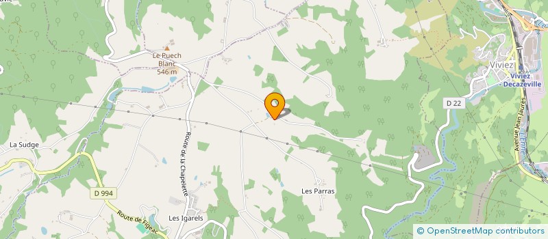 localisation de l'entreprise MONSIEUR BERNARD BRAS  LES ALBRES