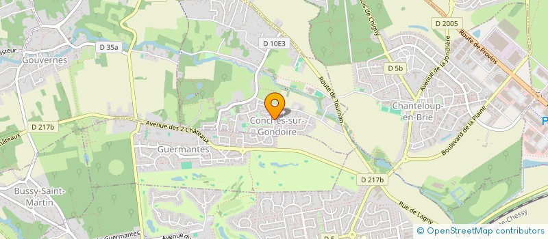 localisation de l'entreprise MONSIEUR BERNARD BRAZIER  CONCHES-SUR-GONDOIRE