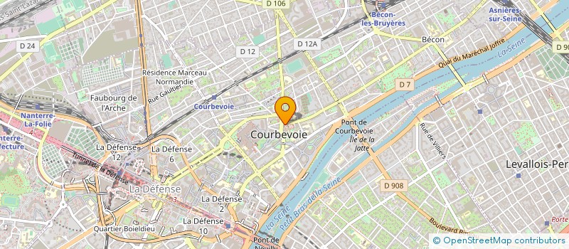 localisation de l'entreprise MONSIEUR BERNARD BREANT à COURBEVOIE