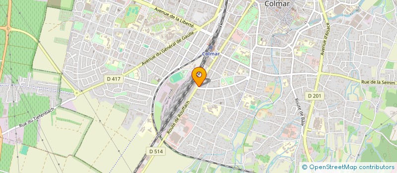 localisation de l'entreprise MONSIEUR BERNARD BRECHBIEHL  COLMAR