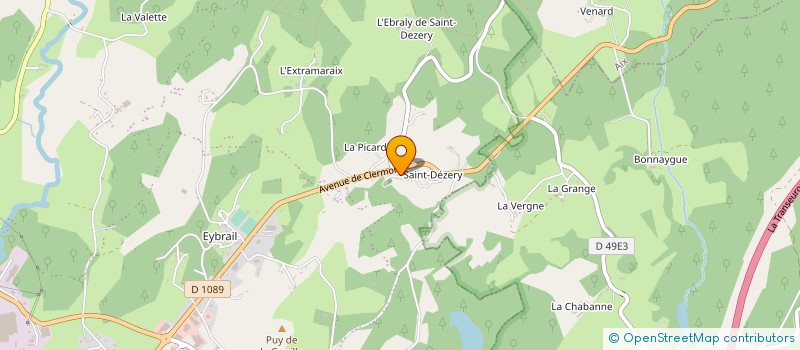 localisation de l'entreprise MONSIEUR BERNARD BREDECHE à VEYRIERES