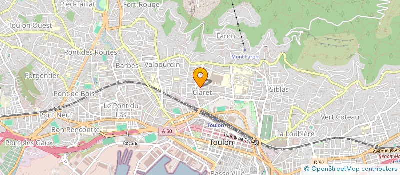 localisation de l'entreprise MONSIEUR BERNARD BREDIF  TOULON