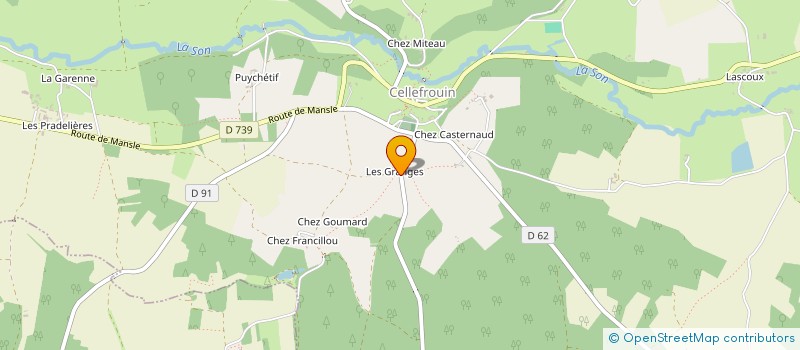 localisation de l'entreprise MONSIEUR BERNARD BREDY à CELLEFROUIN