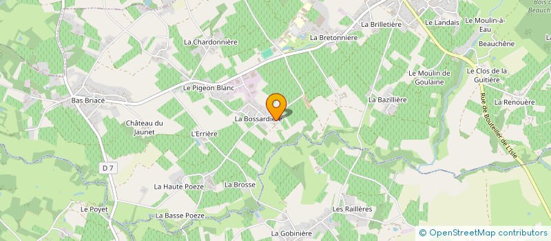 localisation de l'entreprise MONSIEUR BERNARD BREGEON  LE LOROUX-BOTTEREAU