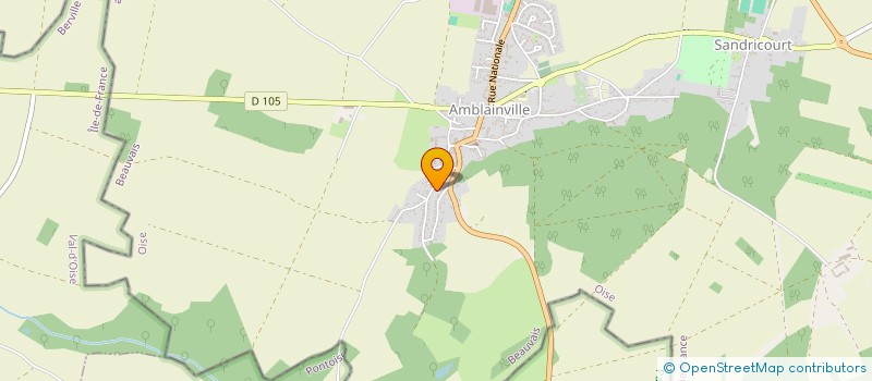 localisation de l'entreprise MONSIEUR BERNARD BRETON  AMBLAINVILLE