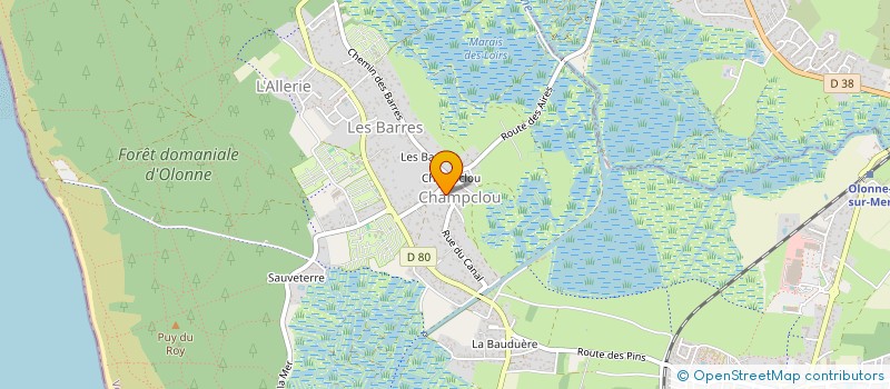 localisation de l'entreprise MONSIEUR BERNARD BRIEN à LES SABLES D'OLONNE