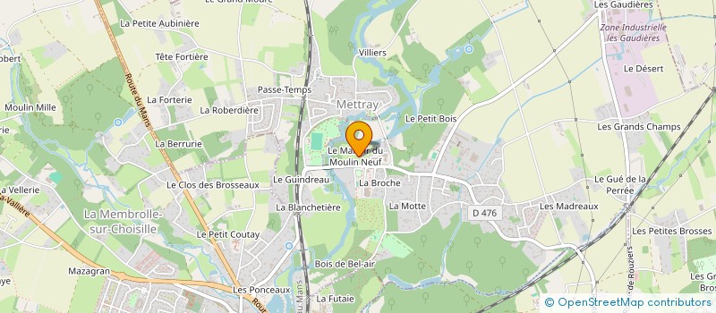 localisation de l'entreprise MONSIEUR BERNARD BRIGANT  CERELLES