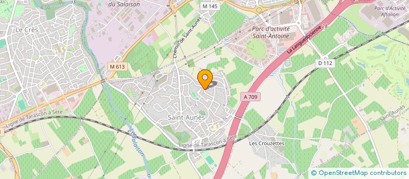 localisation de l'entreprise MONSIEUR BERNARD BRISOLIER  SAINT-AUNES