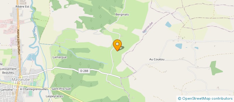 localisation de l'entreprise MONSIEUR BERNARD BROCAS  MASSEUBE