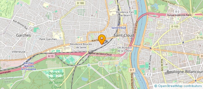 localisation de l'entreprise MONSIEUR BERNARD BROCHAND à SAINT-CLOUD