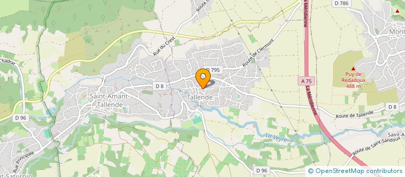 localisation de l'entreprise MONSIEUR BERNARD BROCHE  TALLENDE