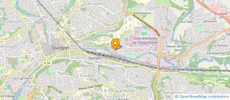 localisation de l'entreprise MONSIEUR BERNARD BRONNEC à QUIMPER