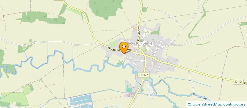 localisation de l'entreprise MONSIEUR BERNARD BRONSIN  CRECY-SUR-SERRE